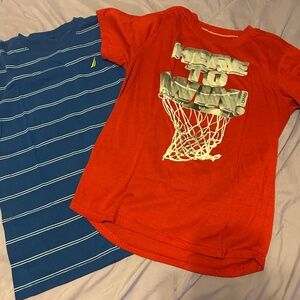 BLUE & RED BOY TEEN SHIRTS 14/16